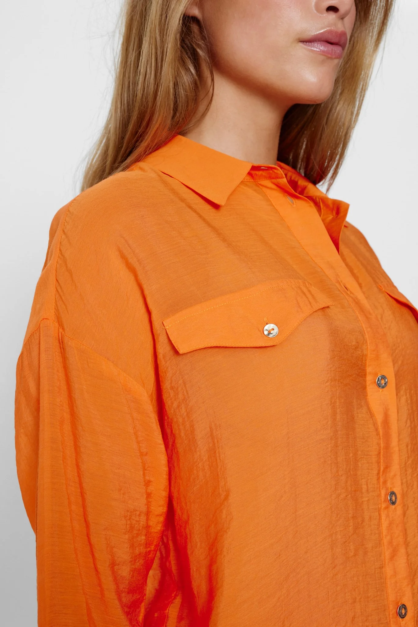 NUELINAM SHIRT - Red Orange - Image 5