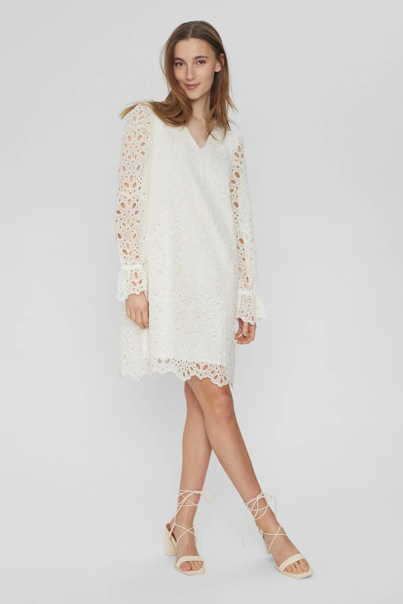 NUELIZA DRESS - Cloud Dancer - Image 3