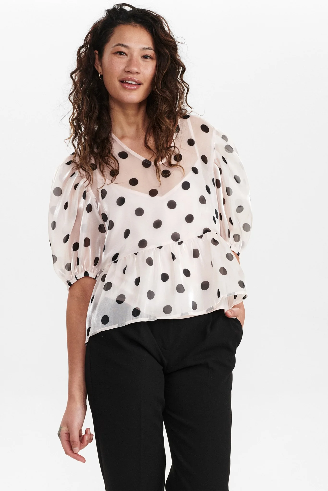 NUELIZAN BLOUSE PA - Pearl