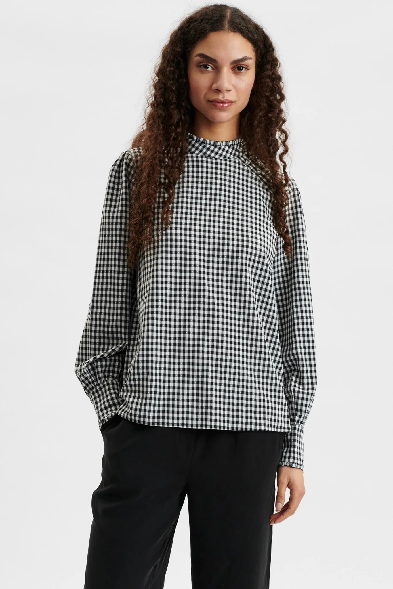 NUELLA BLOUSE - Caviar