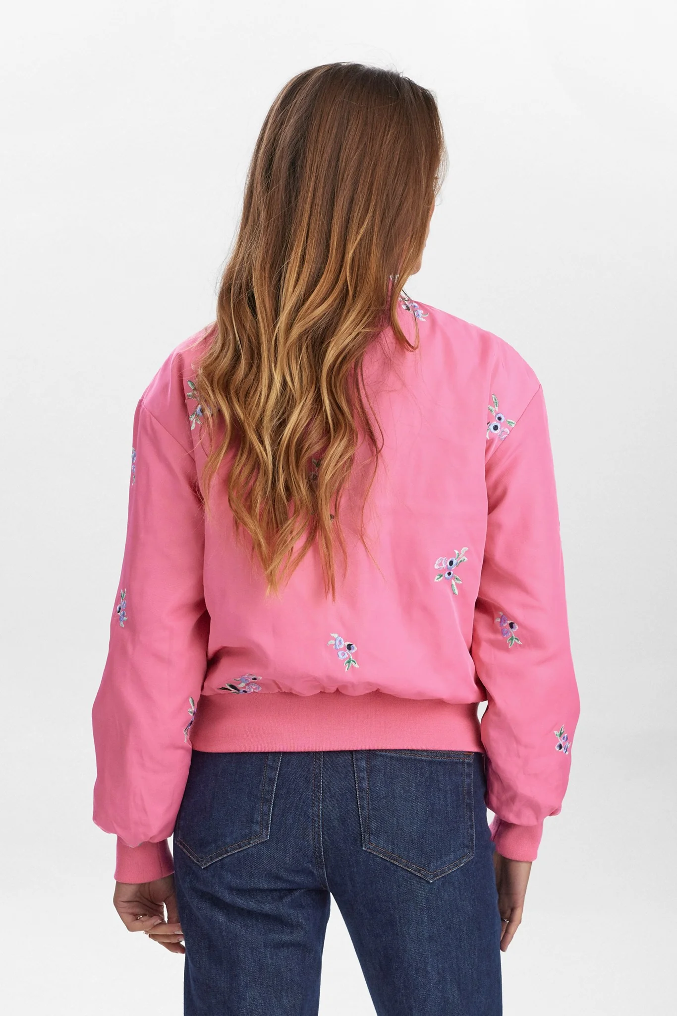 NUELLANORA EMBROIDERY JACKET - Pink Carnation - Image 2