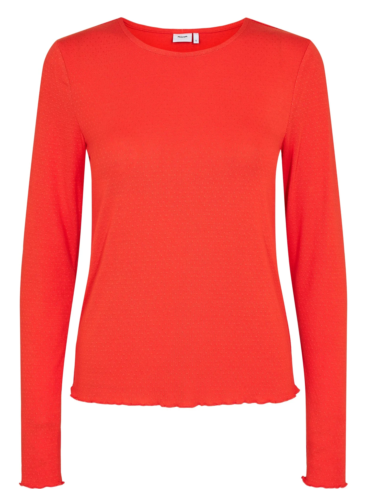 NUELMA LS TEE - Red Orange