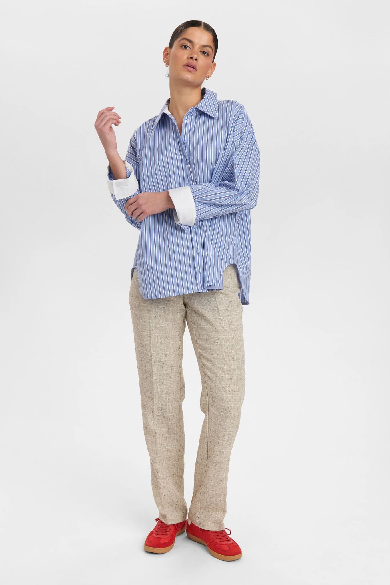 NUELOISE STRIPE SHIRT - Granada Sky - Image 3