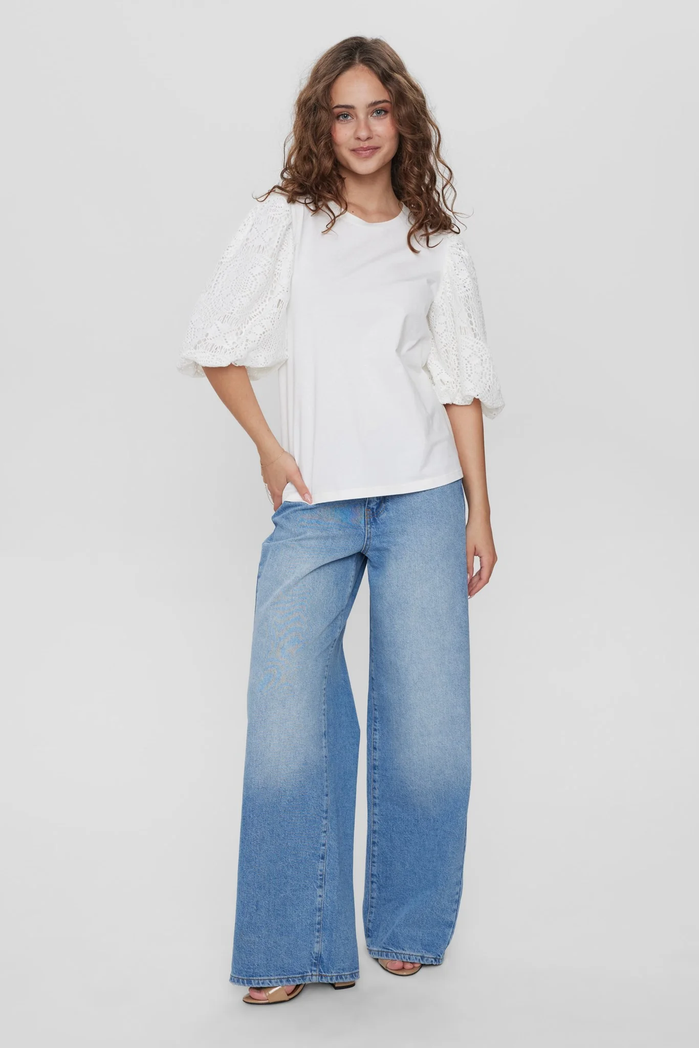 NUELSIE TOP - Bright White - Image 3
