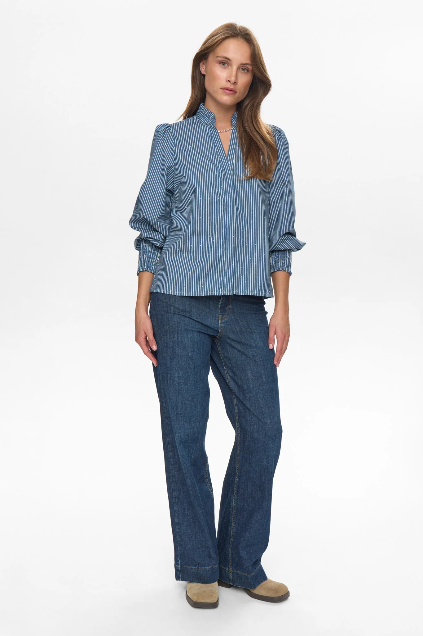 NUEMILIE SHIRT - Medium Blue Denim - Image 3