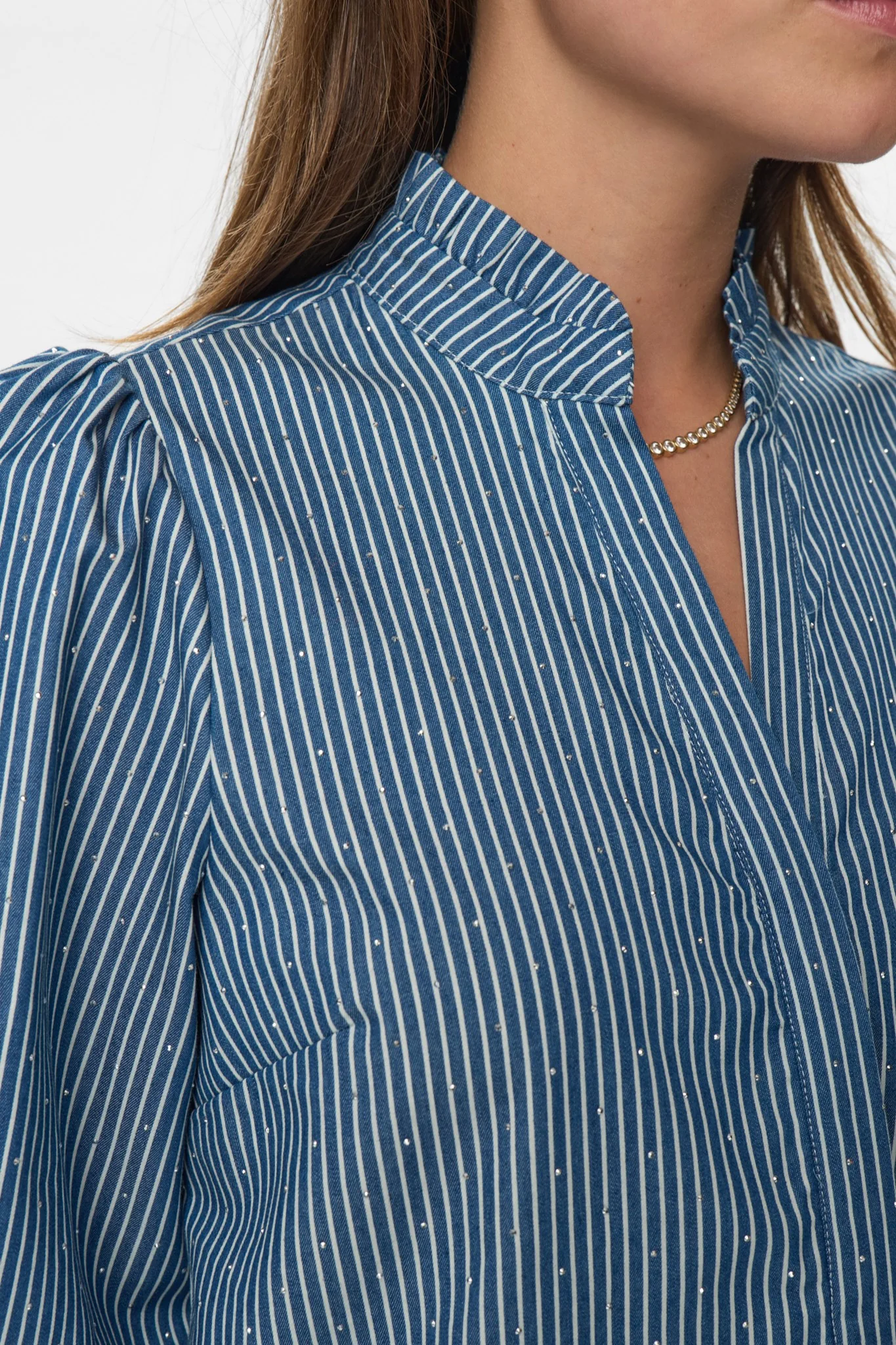 NUEMILIE SHIRT - Medium Blue Denim - Image 4