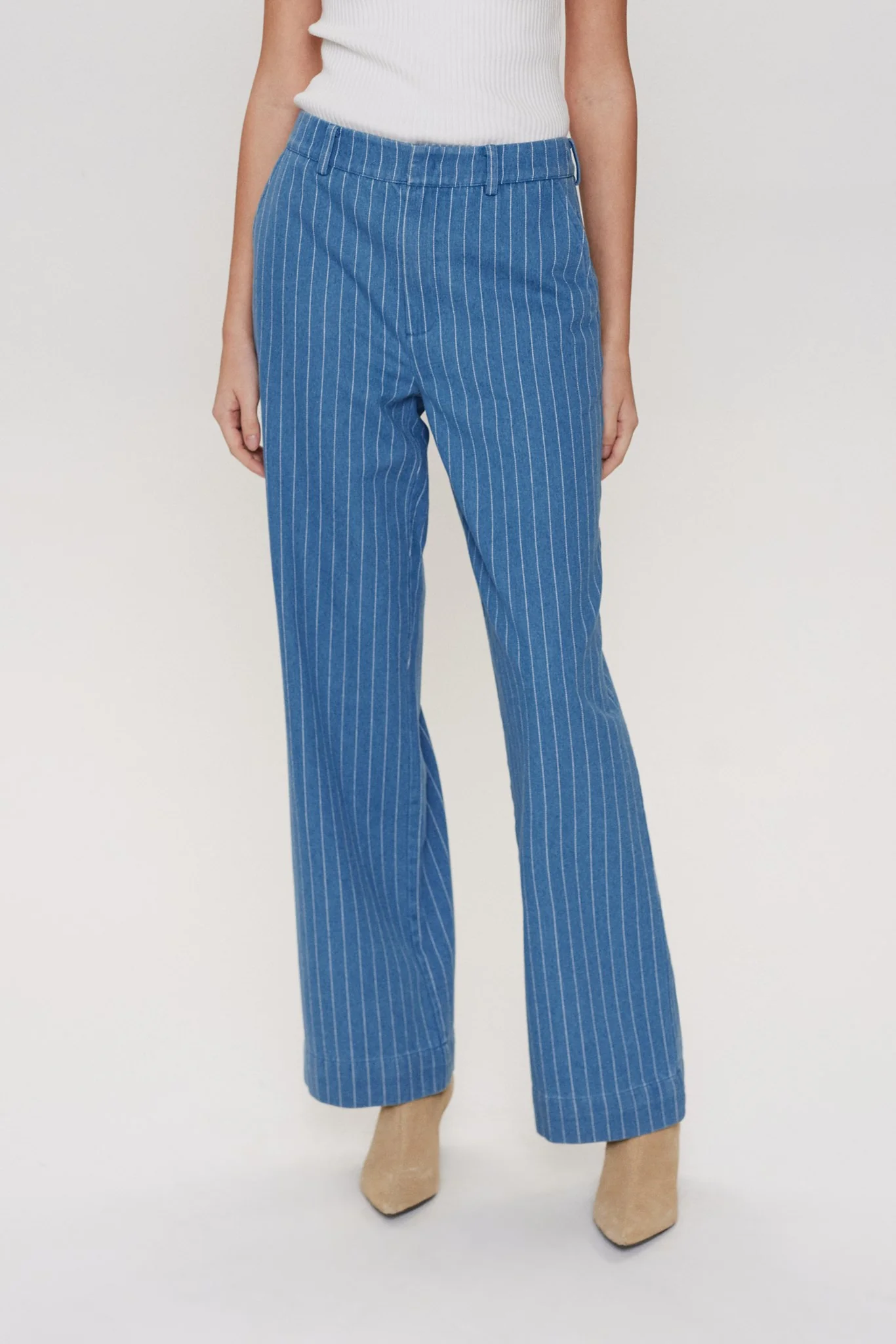 NUENITTA PANTS - Medium Blue Denim