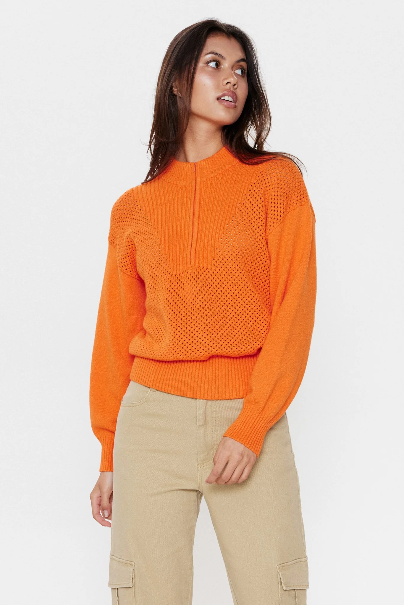 NUEPPI PULLOVER - Red Orange
