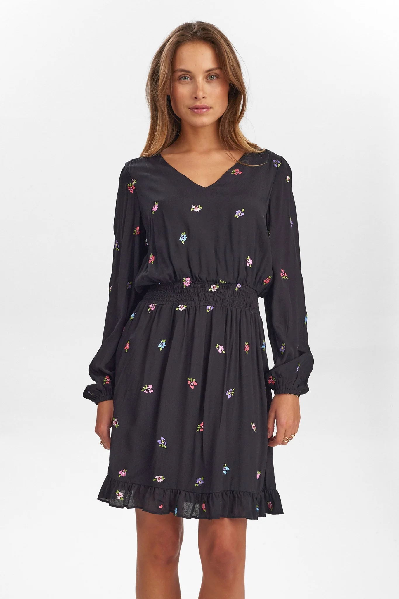 NUERIKA DRESS - Caviar
