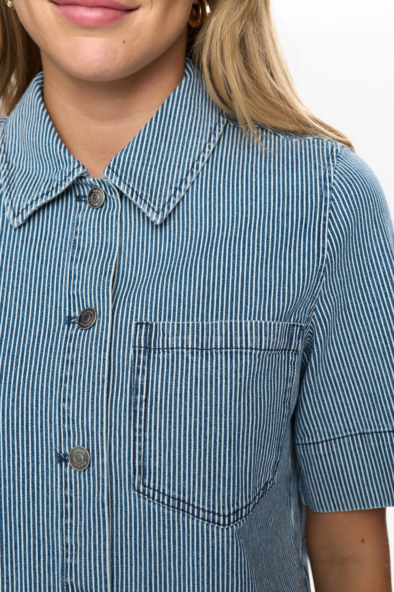 NUERINA SHIRT - Medium Blue Denim - Image 4