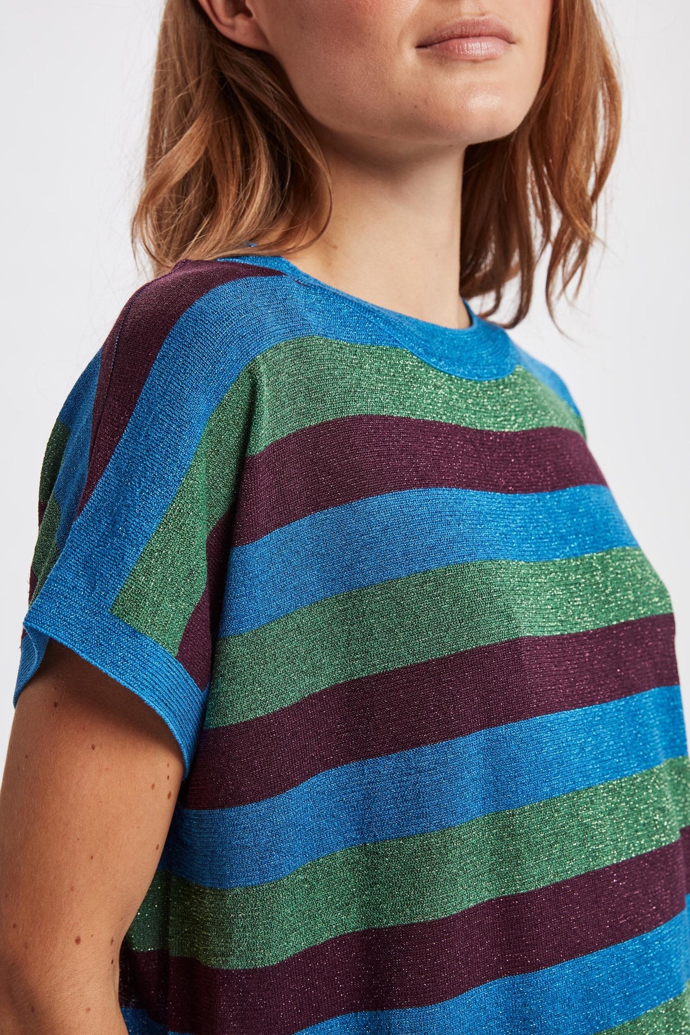 NUERIS DARLENE LUREX PULLOVER - Super Sonic - Image 4