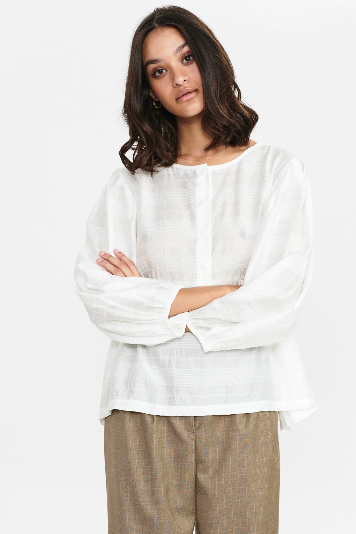 NUESTER  SHIRT - Cloud Dancer