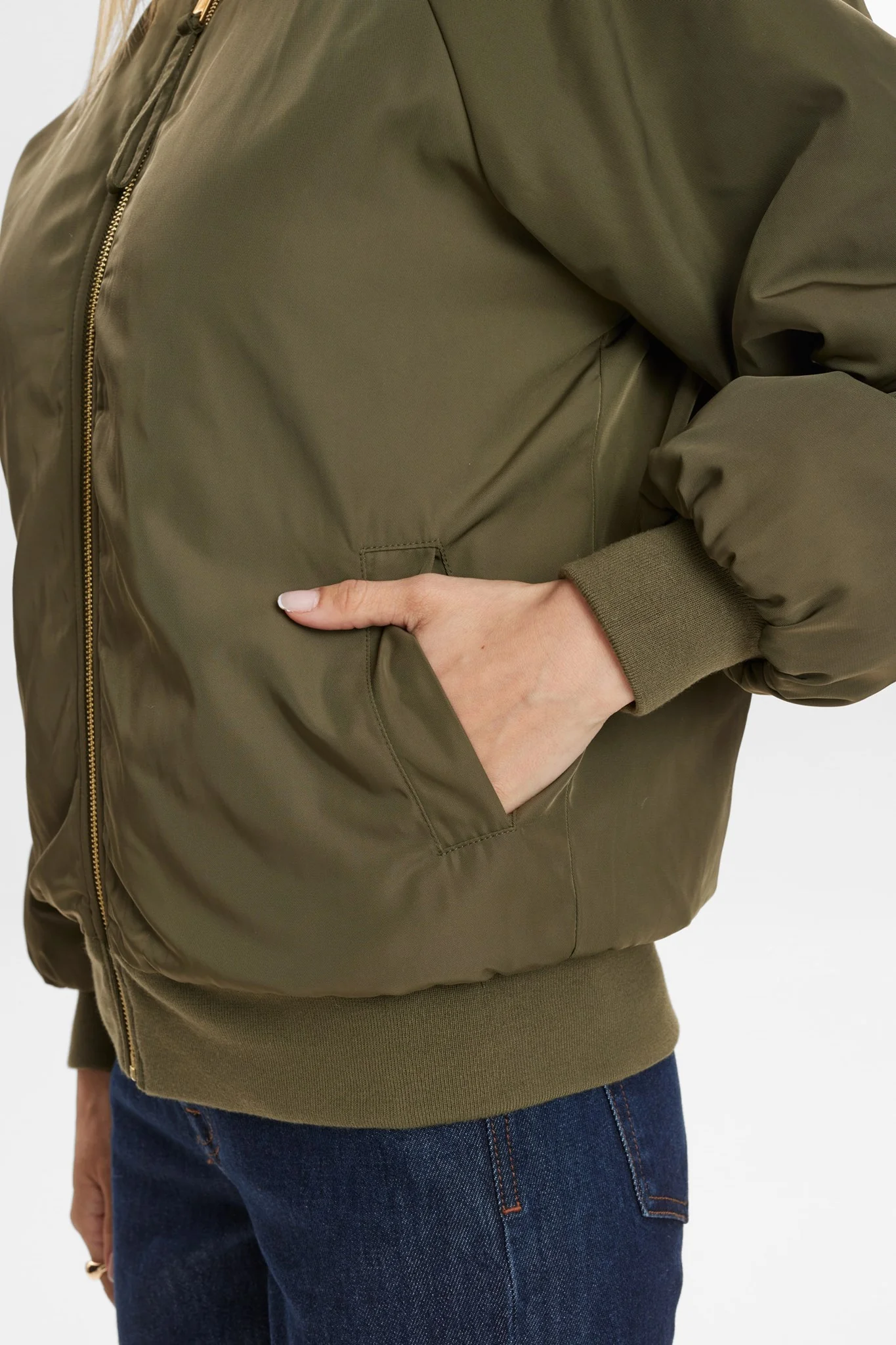 NUETERA REVERSIBLE JACKET - Grape leaf - Image 4