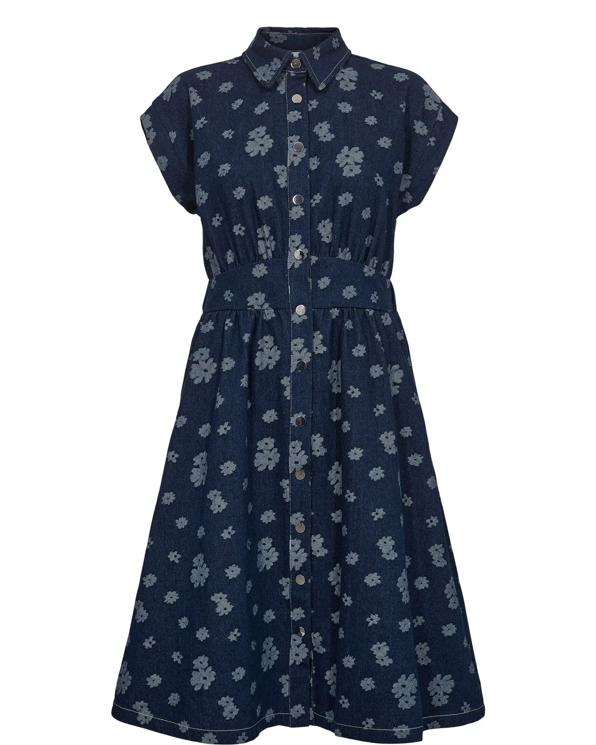 NUEZRA DRESS - Medium Blue Denim