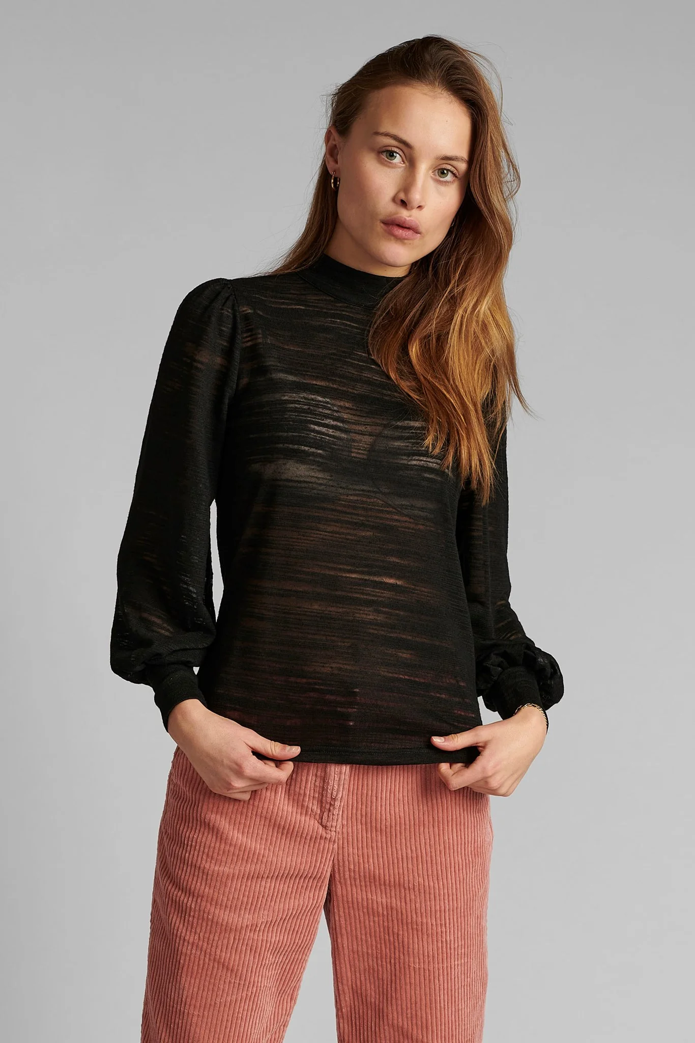 NUFANNY BLOUSE - Caviar