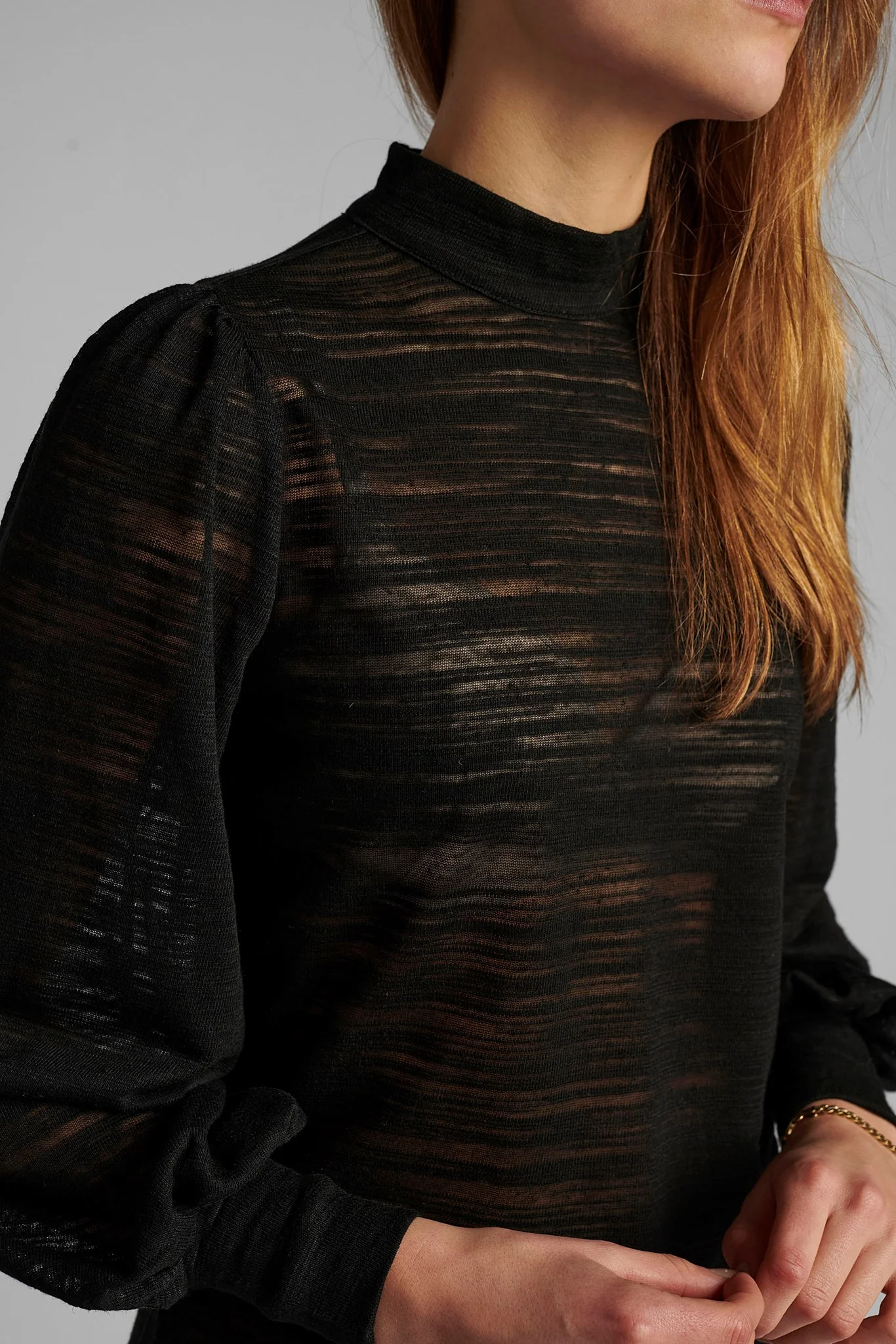 NUFANNY BLOUSE - Caviar - Image 4