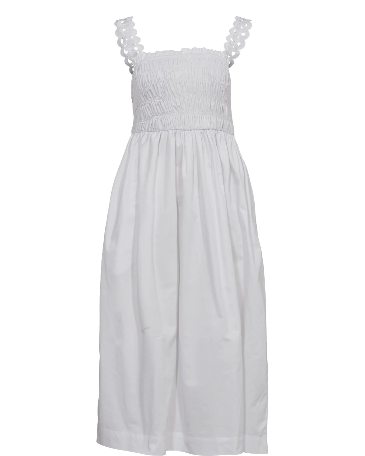 NUFIA STRAP DRESS - Bright White