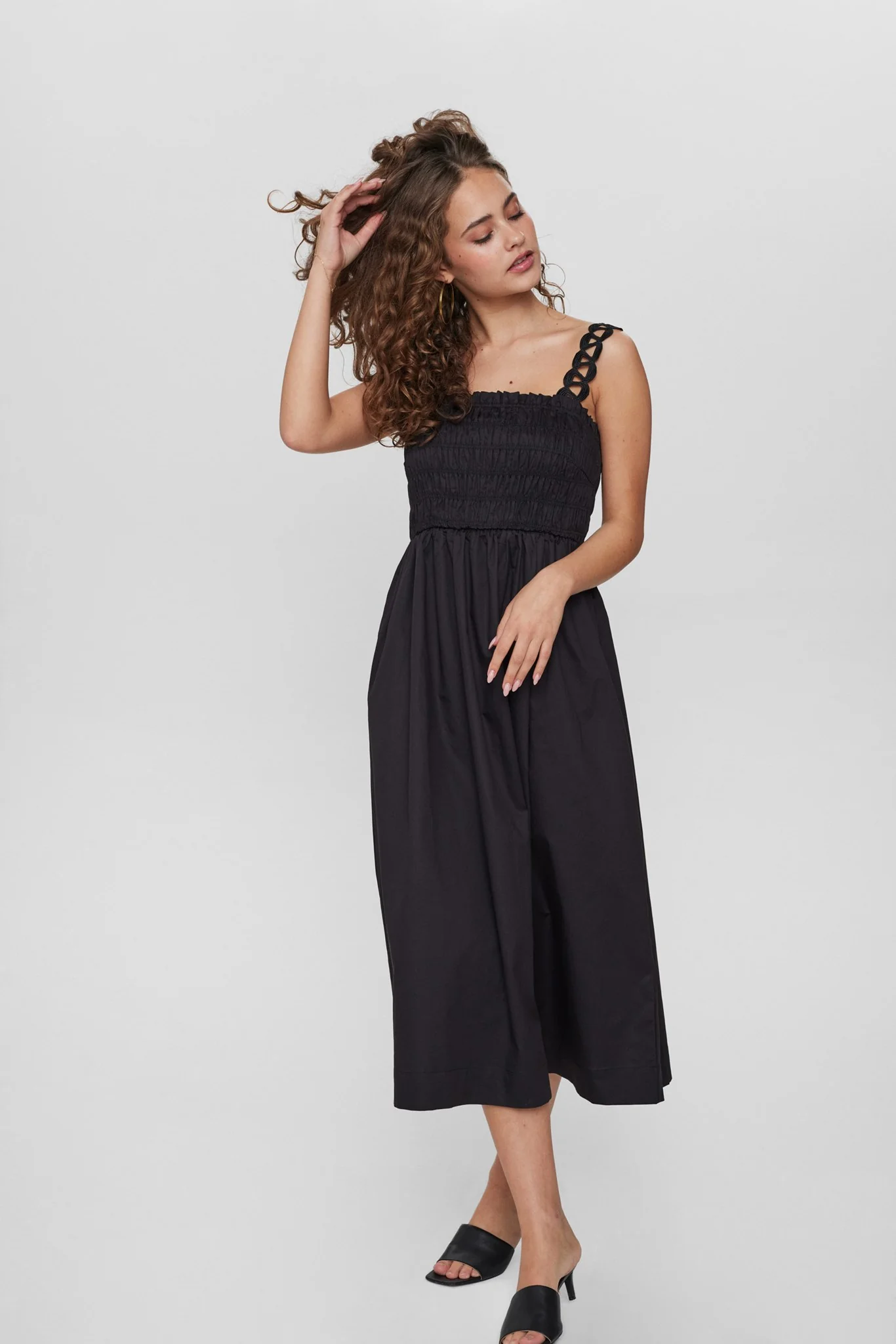 NUFIA STRAP DRESS - Caviar - Image 6