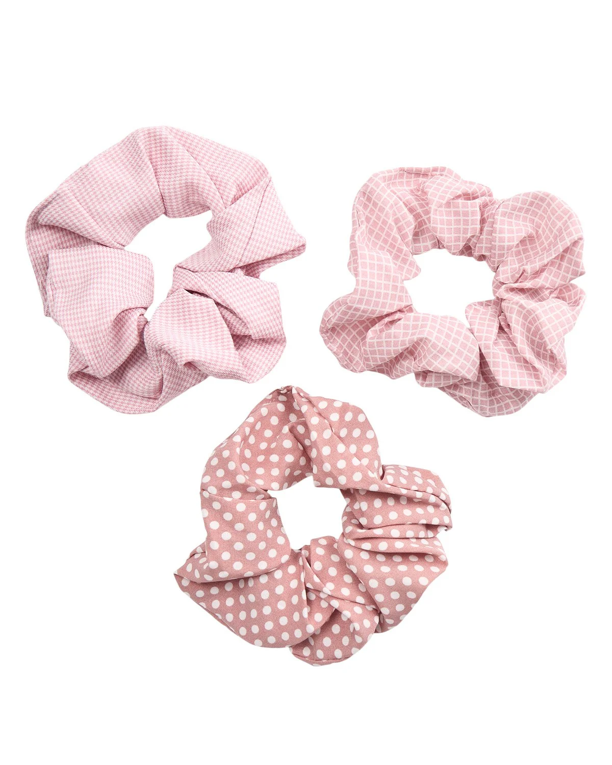 NUFILLINA 3-PACK SCRUNCHIE - Pearl