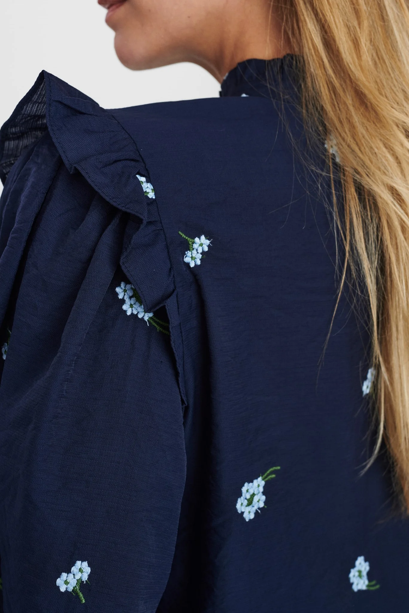 NUFLOWERIE BLOUSE - Dark Sapphire - Image 5