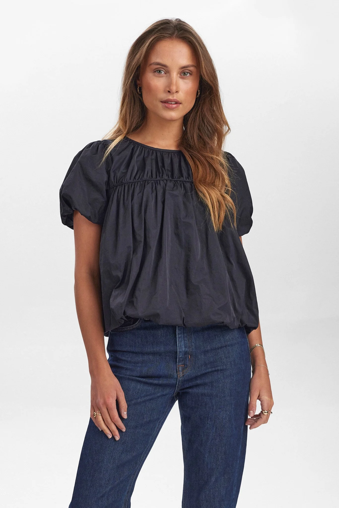 NUFRANKIE BLOUSE - Caviar