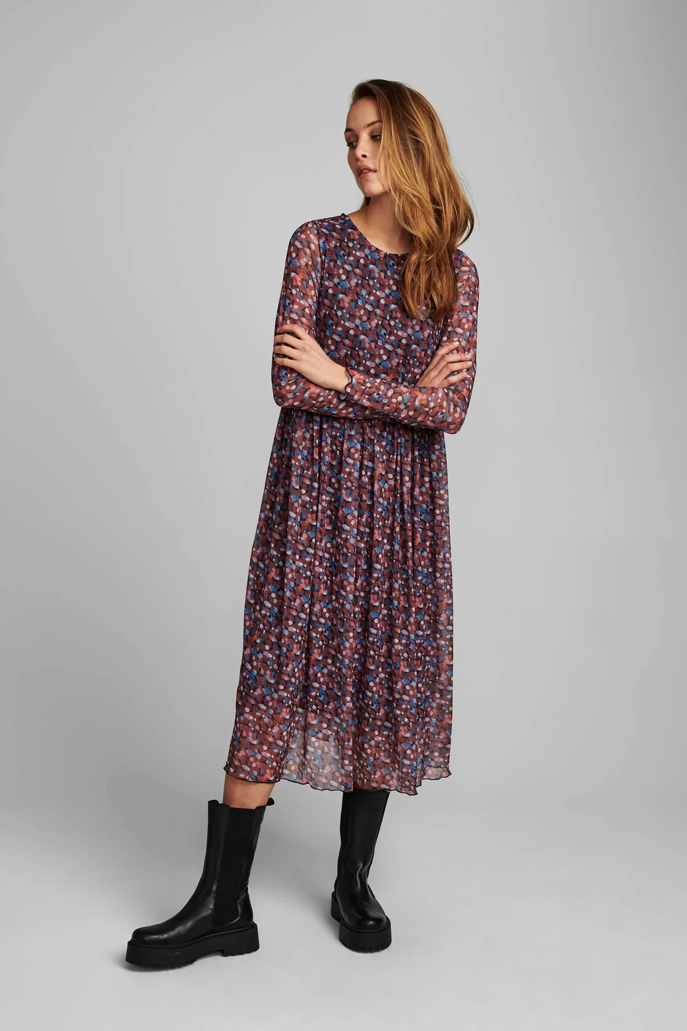 NUFREJA DRESS  - Marsala - Image 3