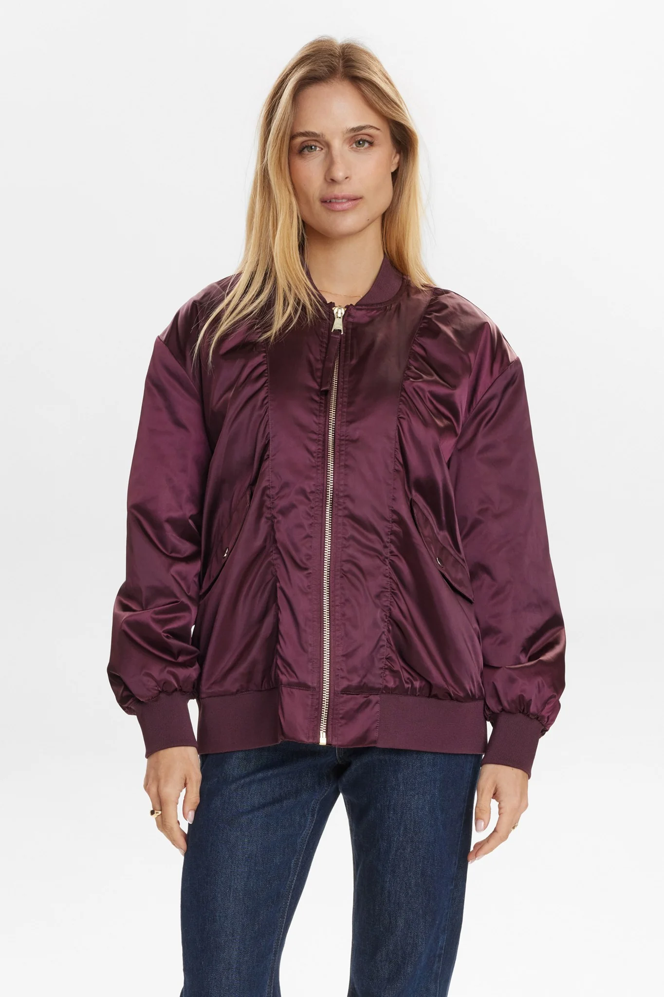 NUFRIA OVERSIZE BOMBER JACKET - Winetasting