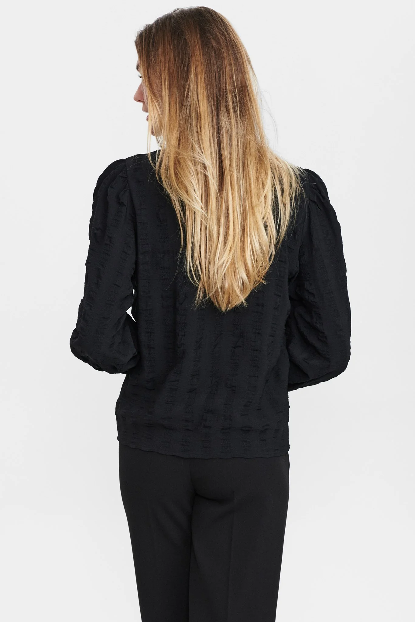 NUFUFILINE BLOUSE - Caviar - Image 2