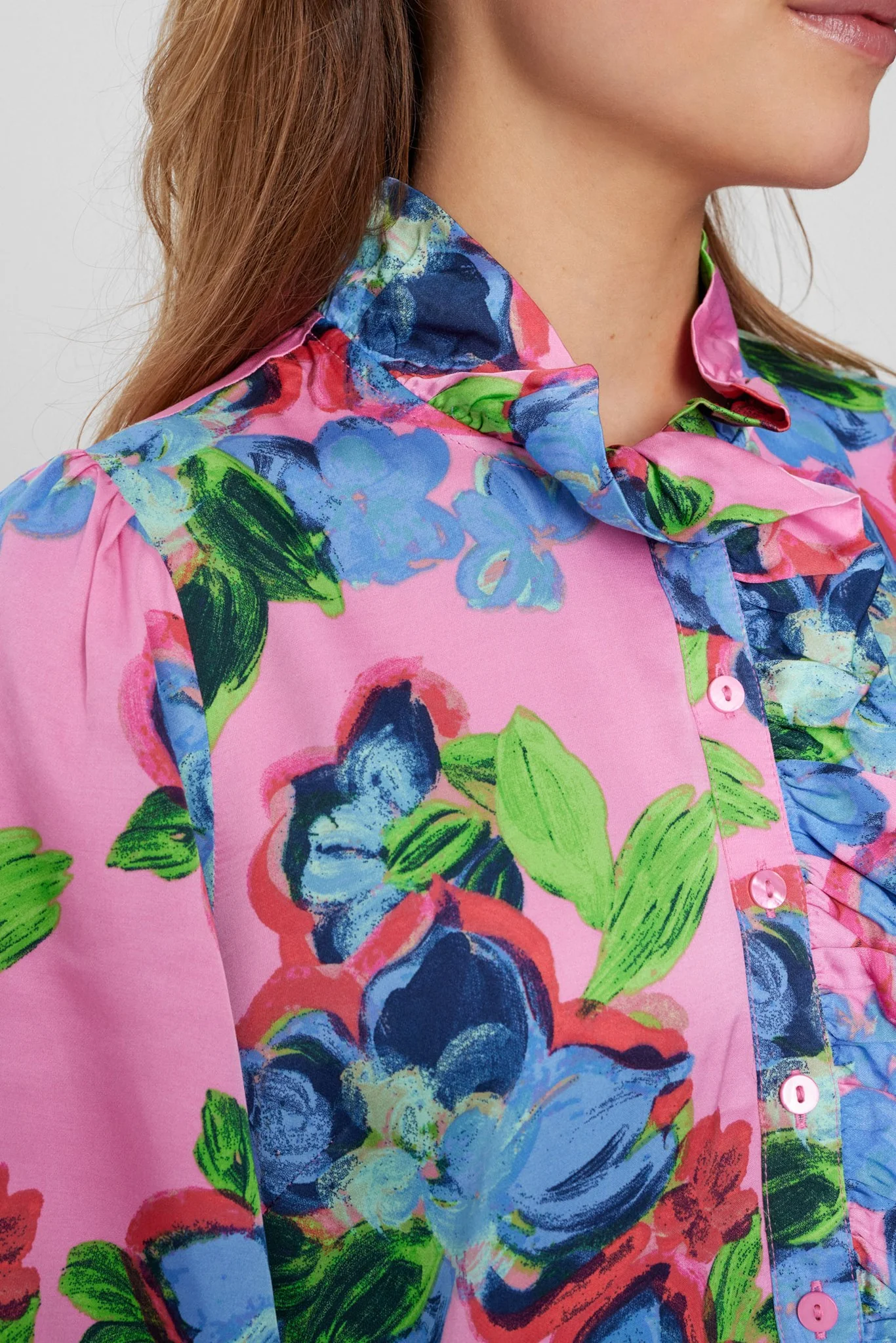 NUGABBY BLOUSE - Fuchsia Pink - Image 4