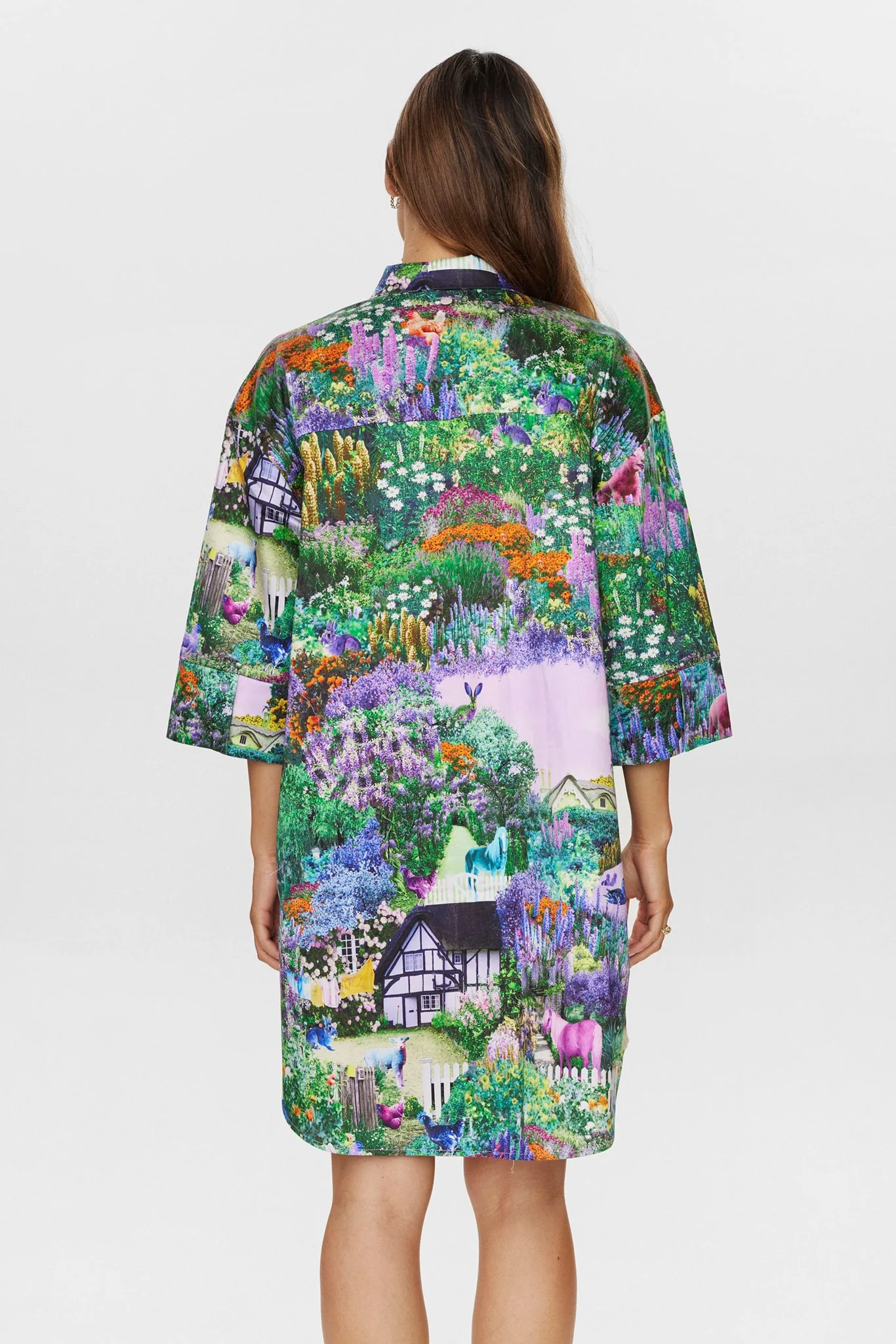 NUGARDEN SHIRT DRESS - Pine Green - Image 2