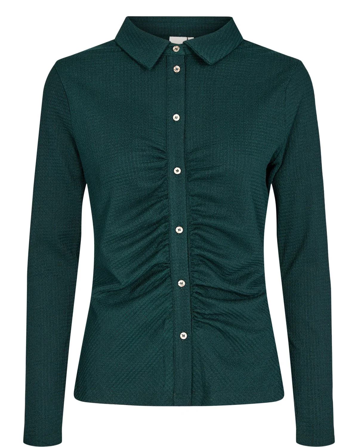 NUGATHER JERSEY BLOUSE - Kelly Green
