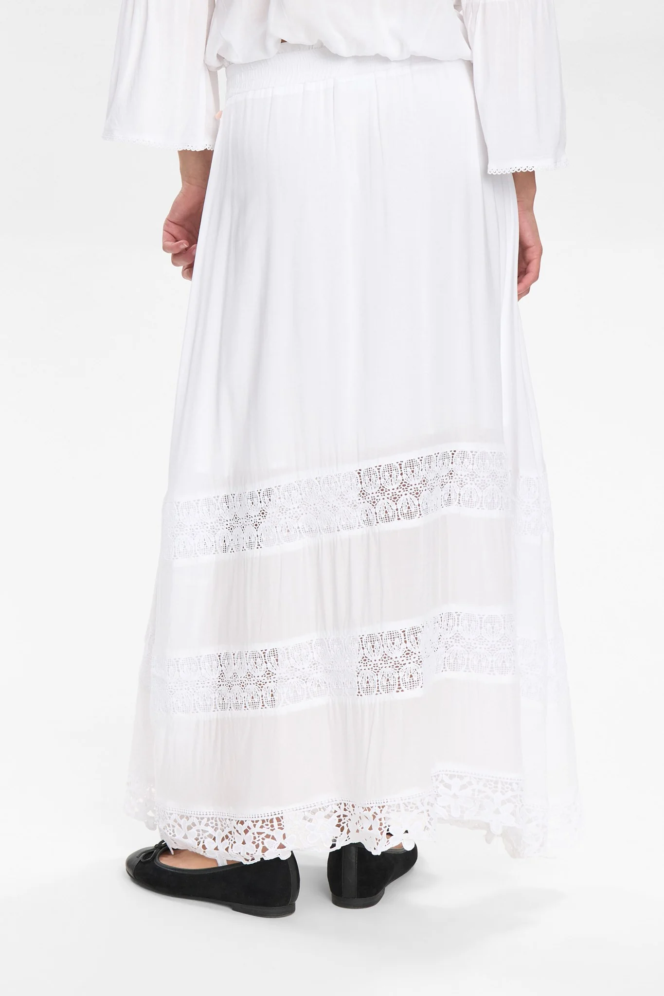NUGAYA LONG SKIRT - Bright White - Image 2