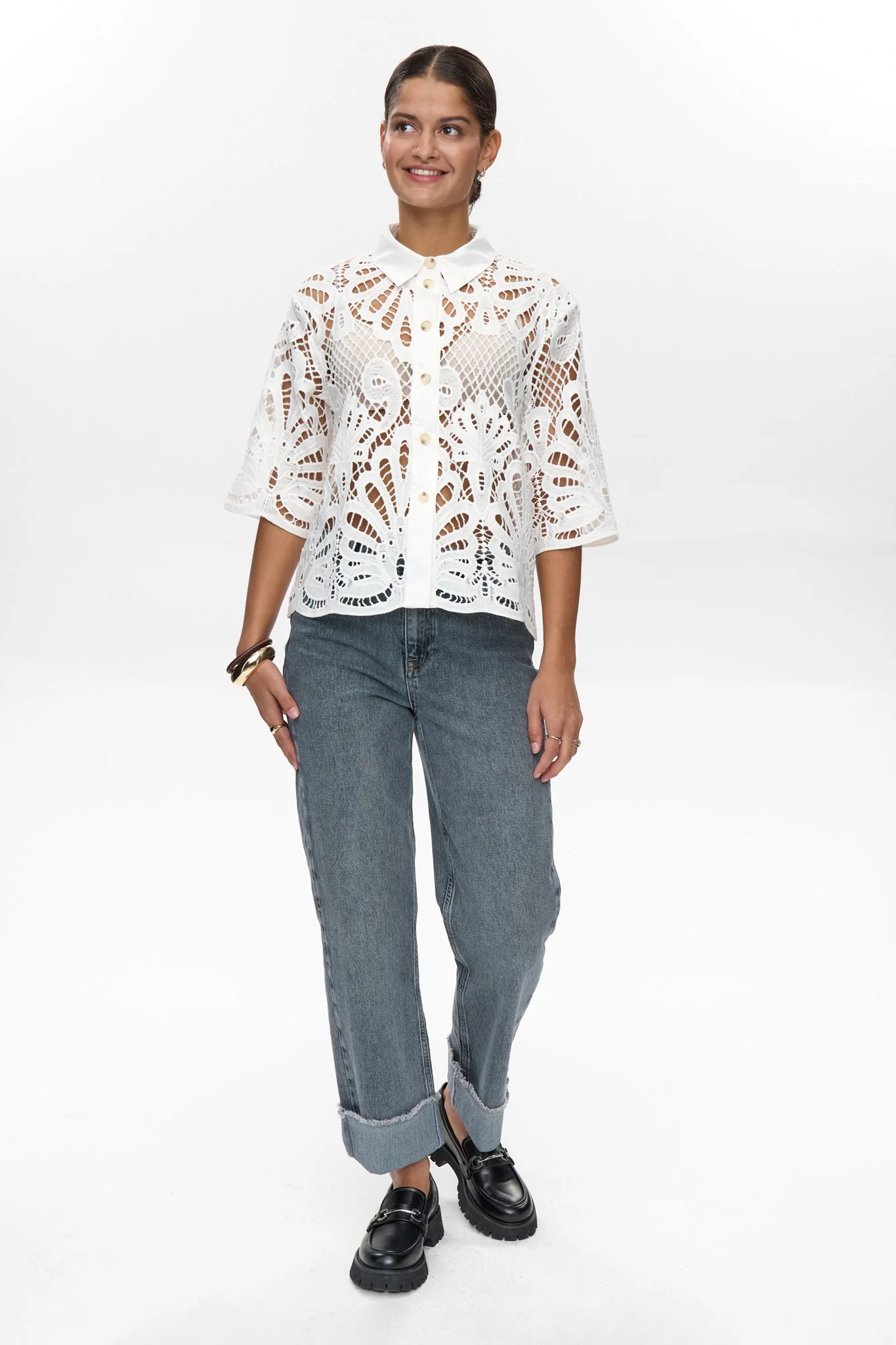 NUGOLDIE TOP - Cloud Dancer - Image 3
