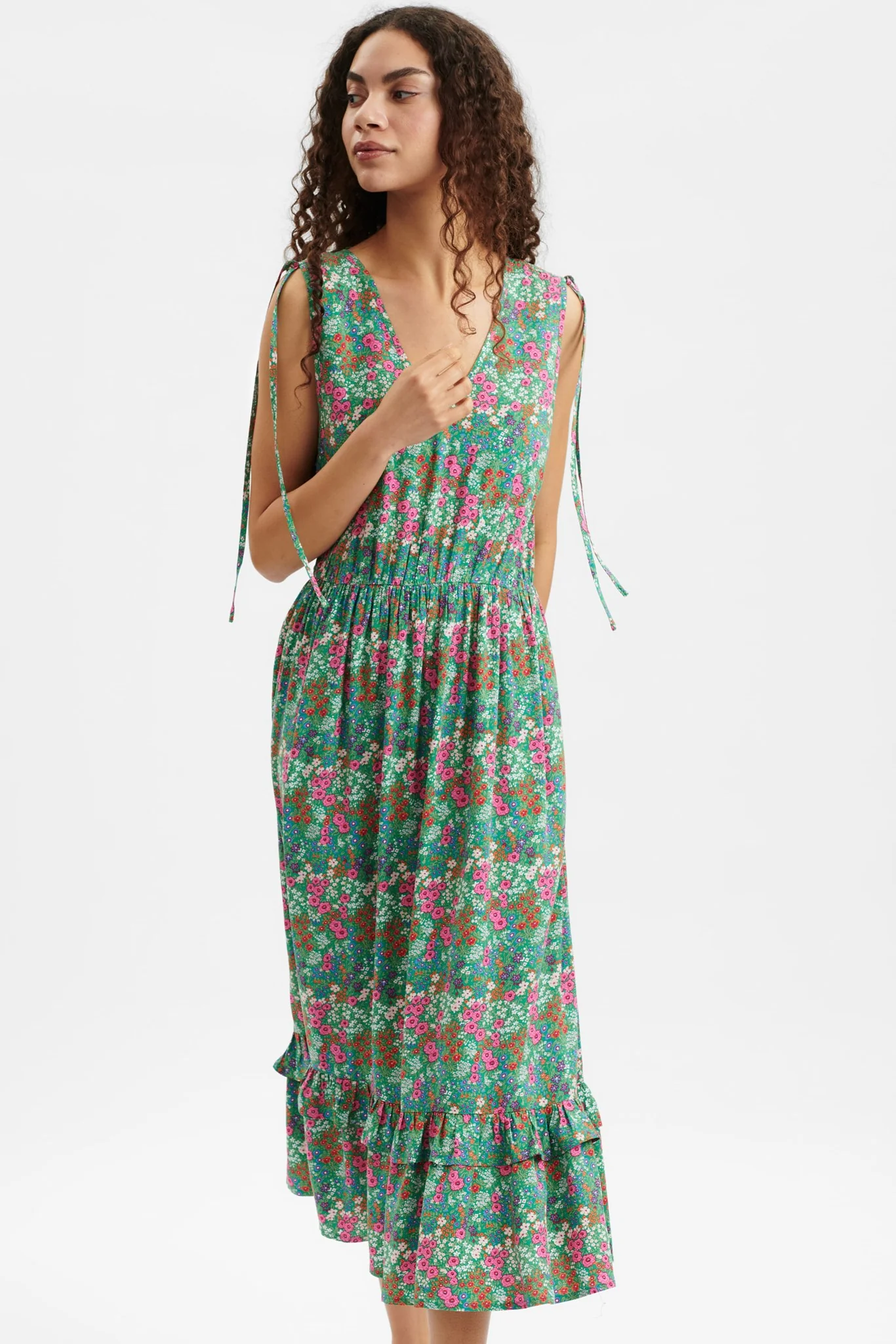 NUGRETA LONG DRESS - Simply Green