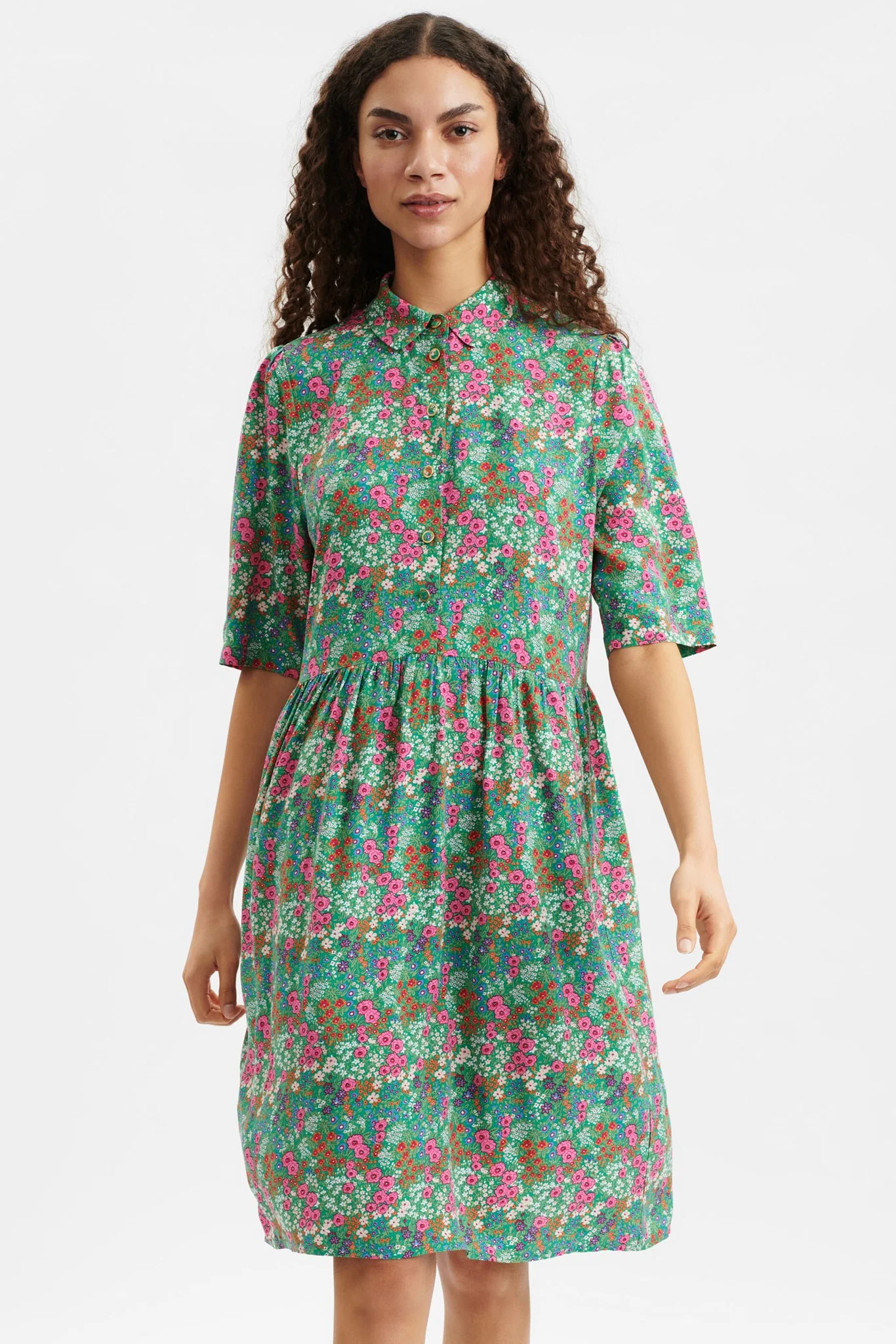 NUGRETA SHORT DRESS - Simply Green