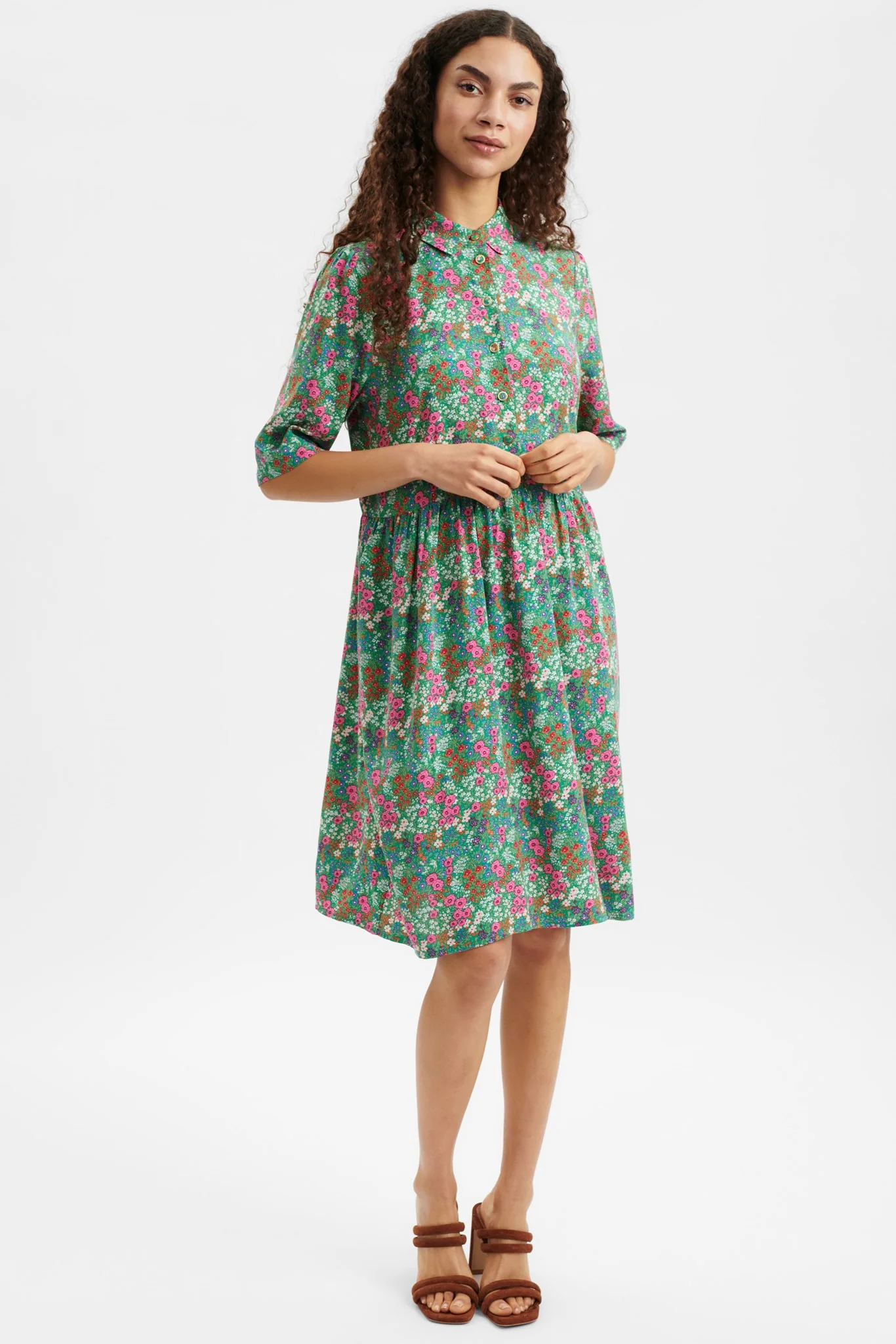 NUGRETA SHORT DRESS - Simply Green - Image 3