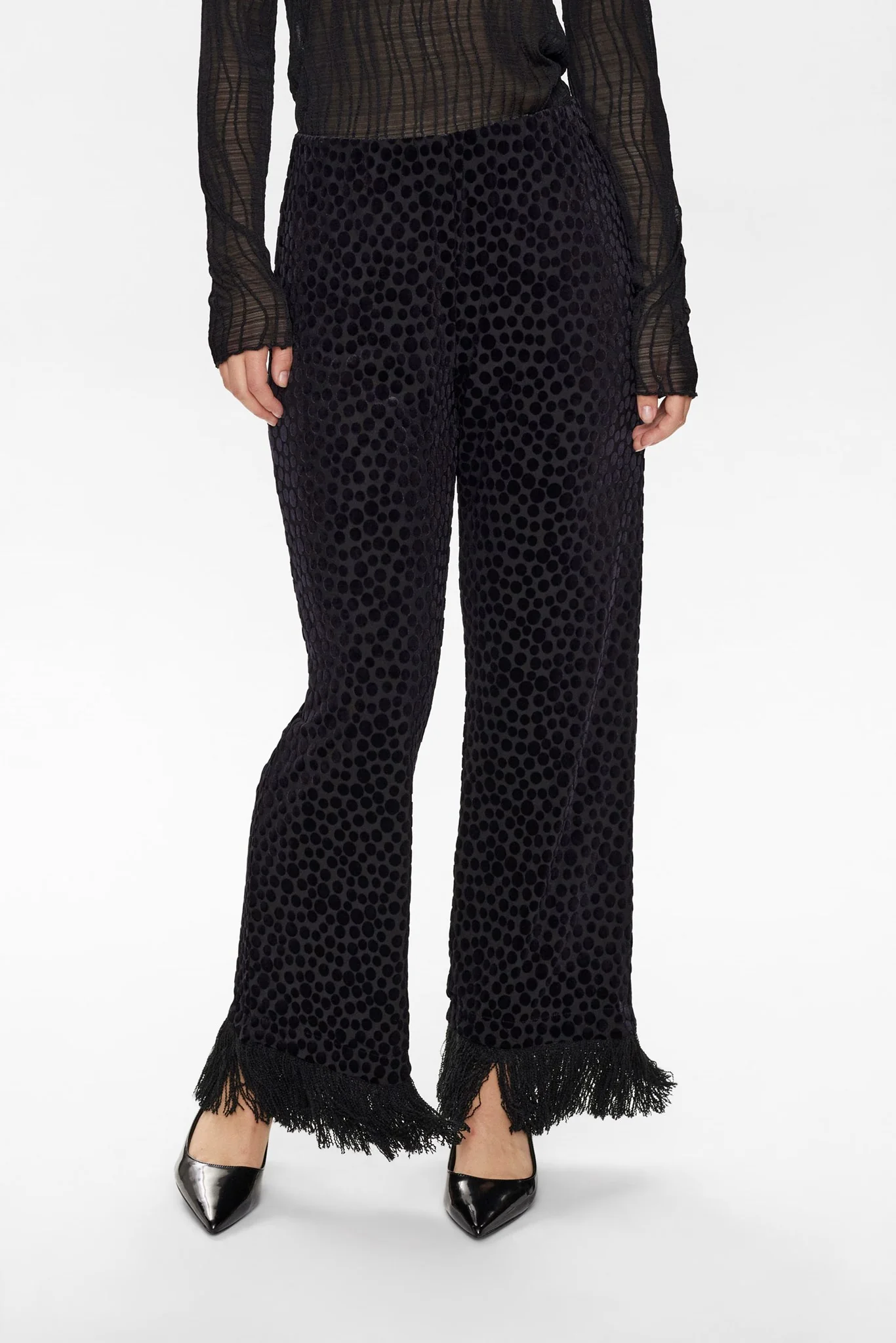 NUHADLEE PANTS - Caviar