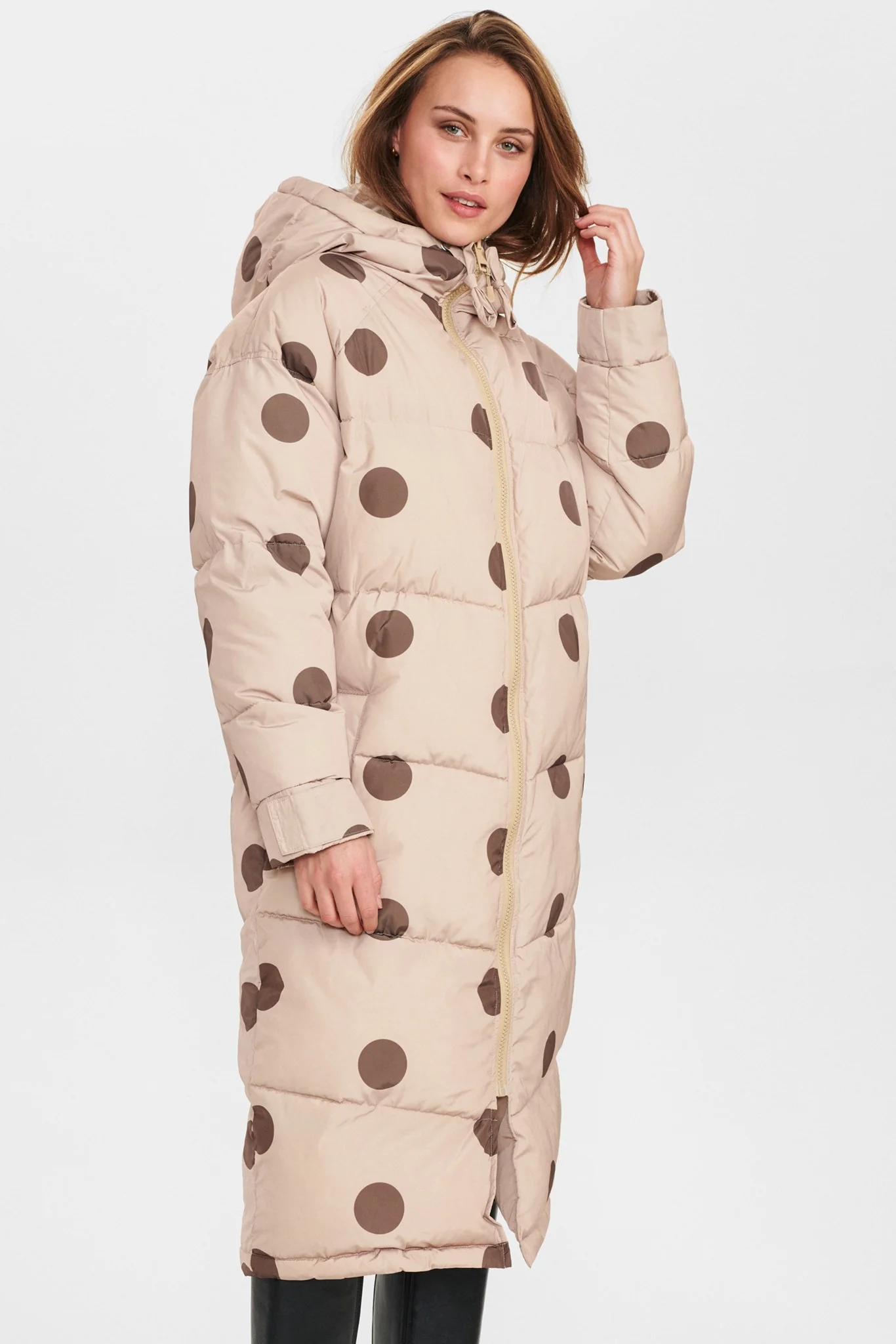 NUHALLE LONG JACKET - Hummus