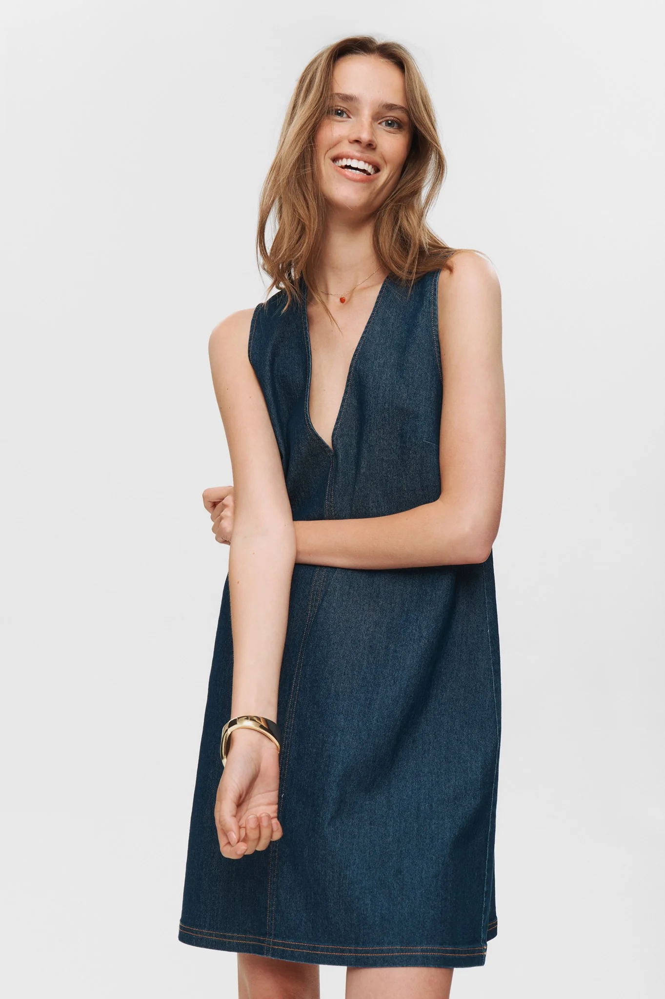 NUHALLY DRESS - Dark Blue Denim - Image 6
