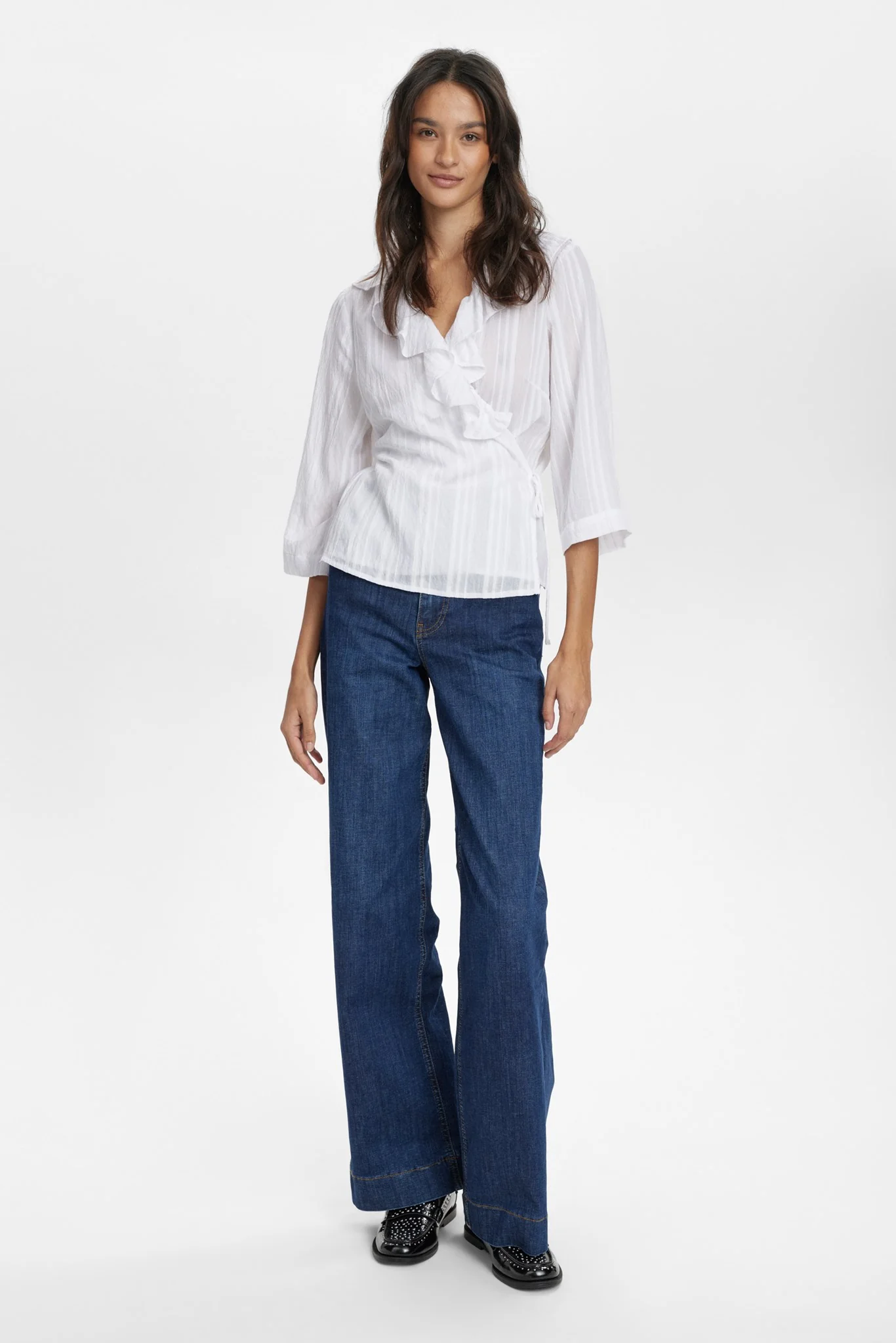 NUHALSTON WRAP SHIRT - Bright White - Image 3