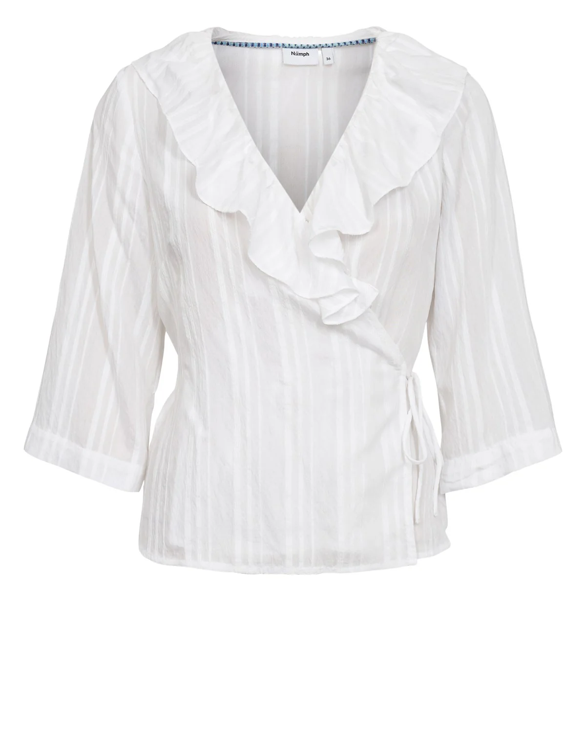 NUHALSTON WRAP SHIRT - Bright White - Image 6