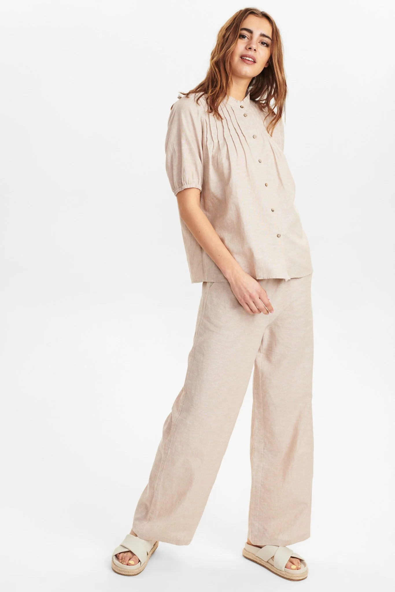 NUHANNAH SS SHIRT - Warm Sand - Image 3