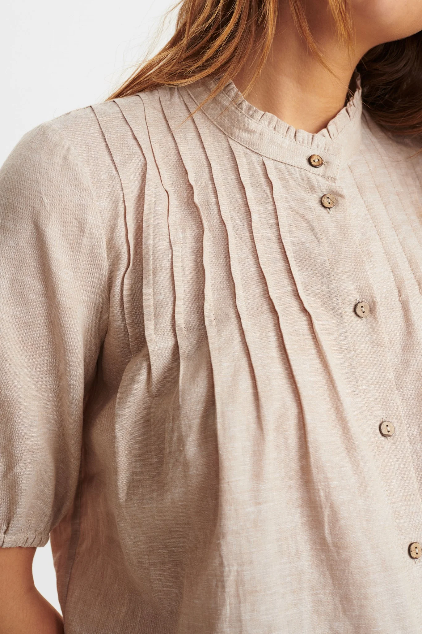 NUHANNAH SS SHIRT - Warm Sand - Image 4