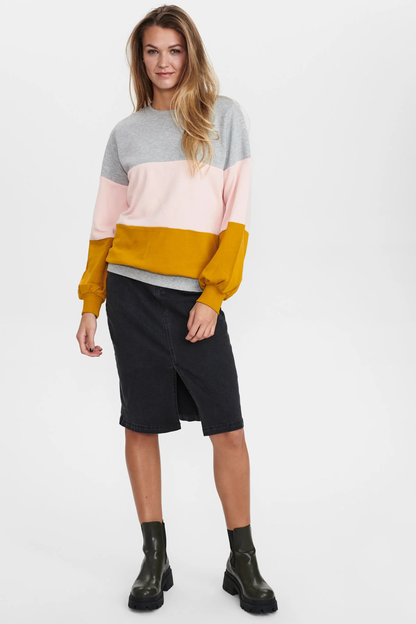 NUHARUKO SWEATSHIRT  - Medium Grey mel - Image 3