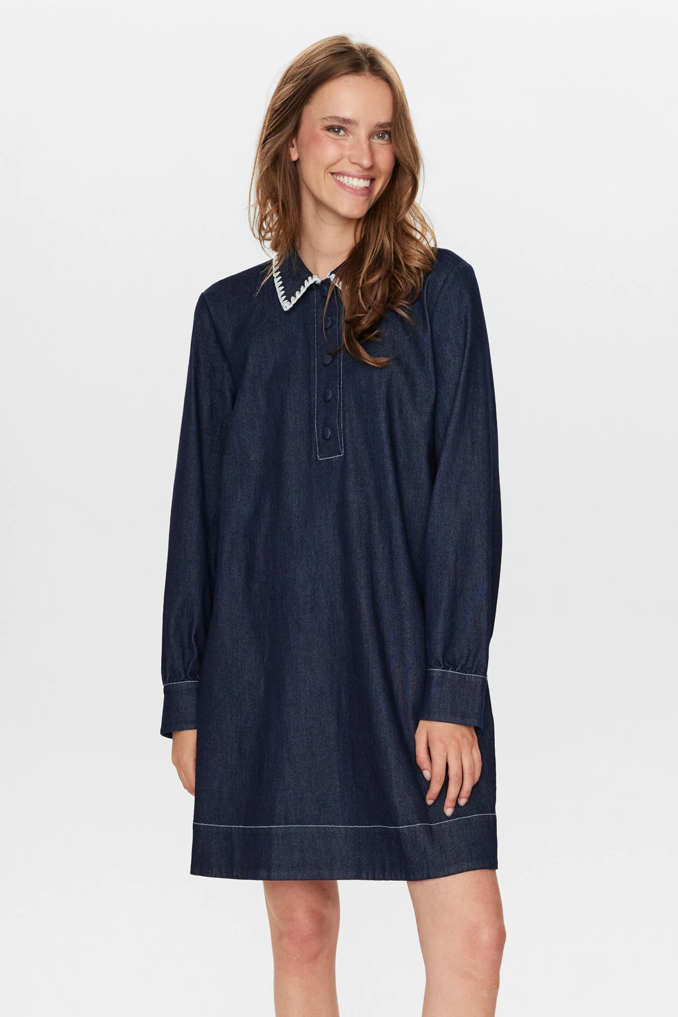 NUHAVEN DRESS - Dark Blue Denim