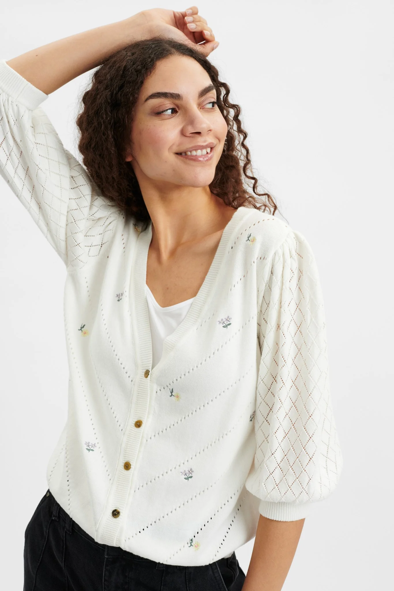 NUHELLA CARDIGAN - Cloud Dancer - Image 6