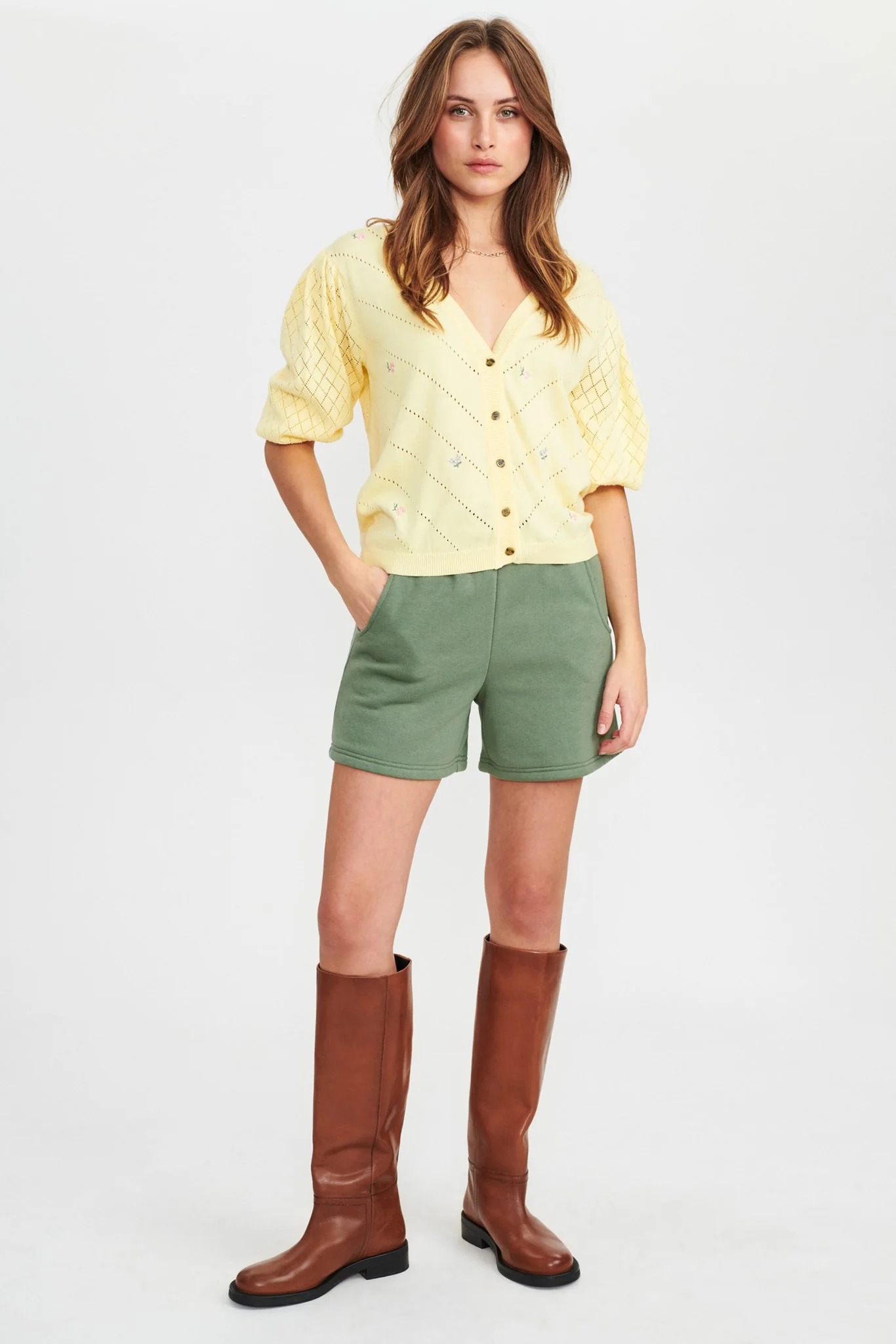 NUHELLA CARDIGAN - Popcorn - Image 3