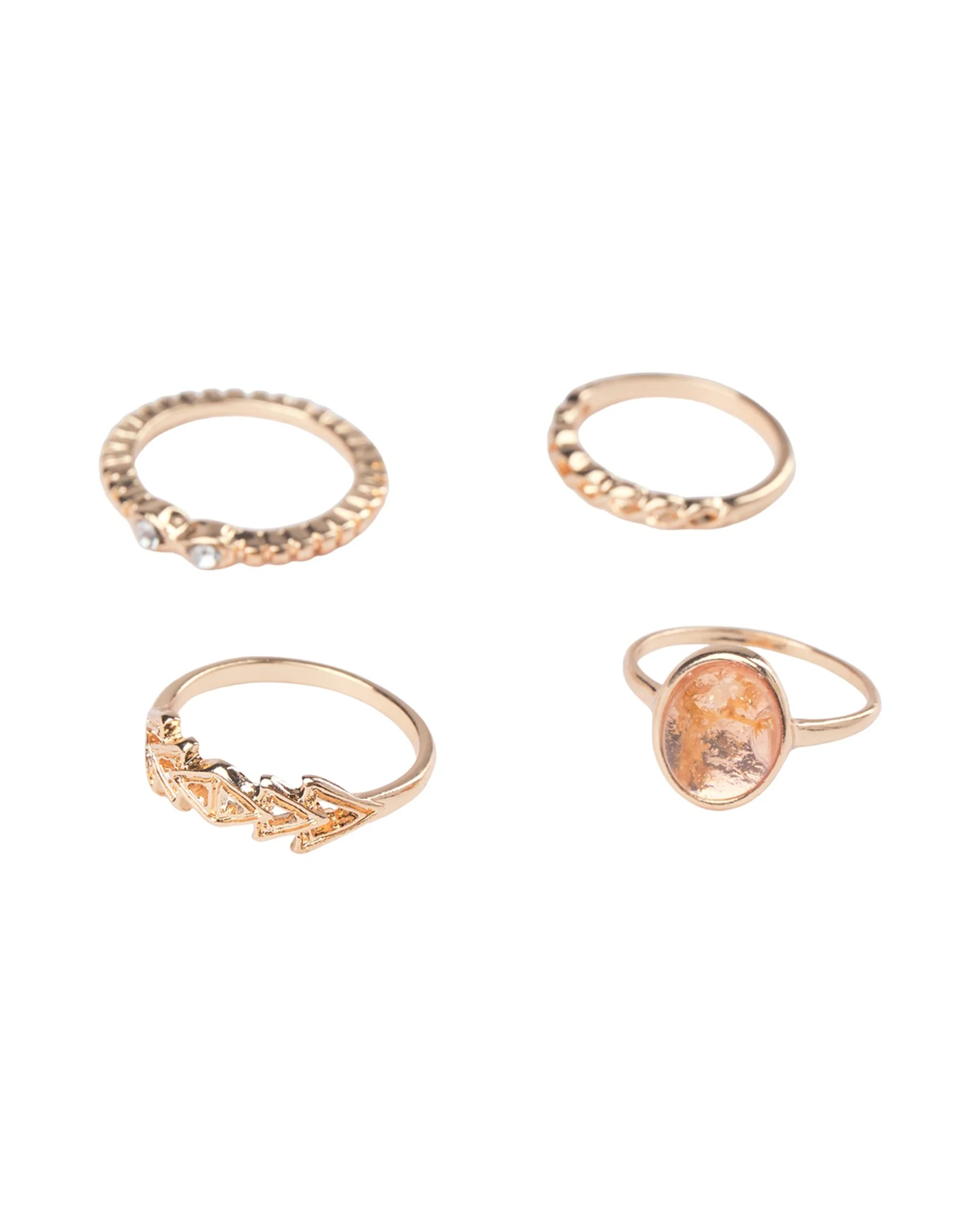 NUHELPA RING 4-PACK - Gold - Image 2