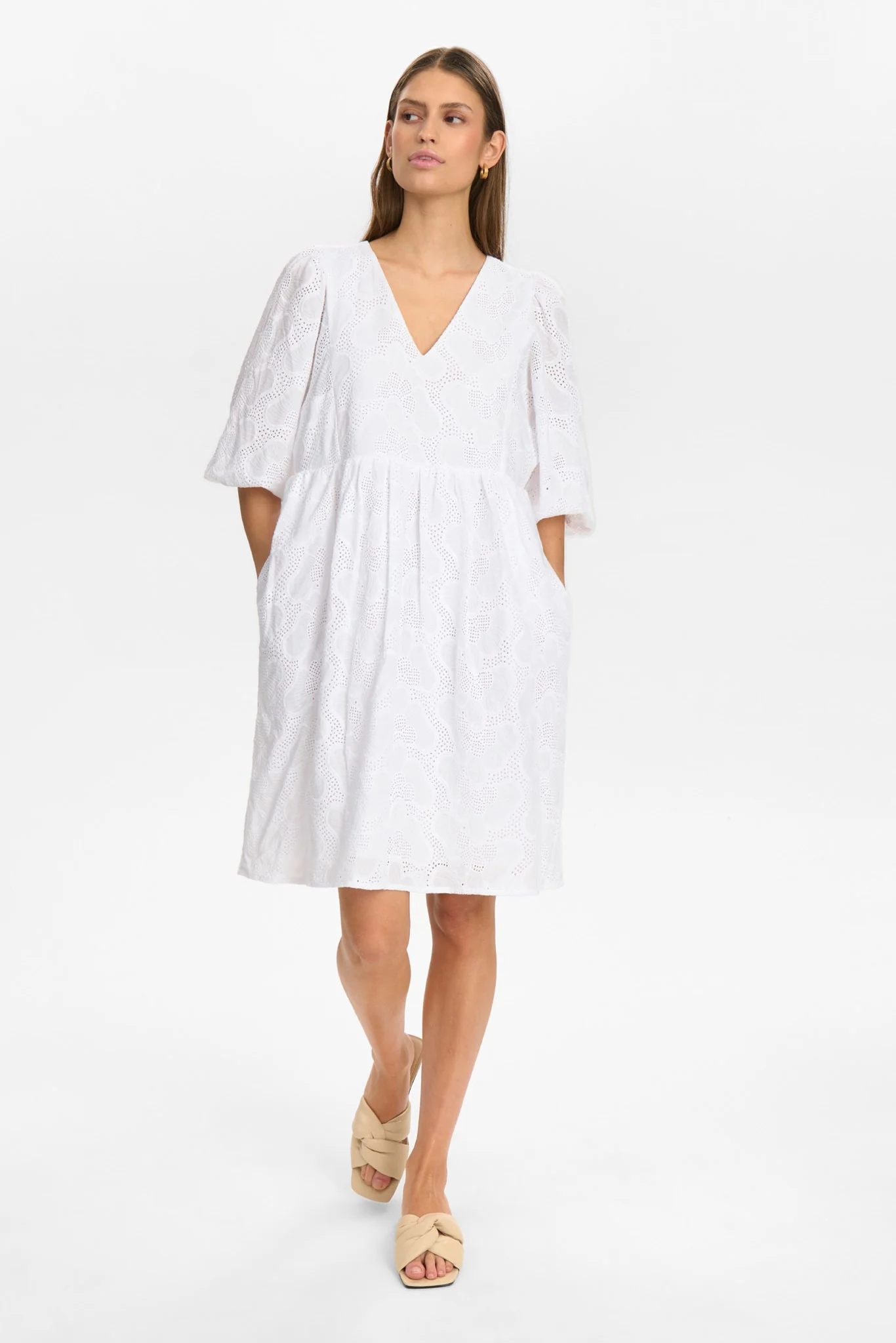 NUHENSLEY DRESS - Bright White - Image 3