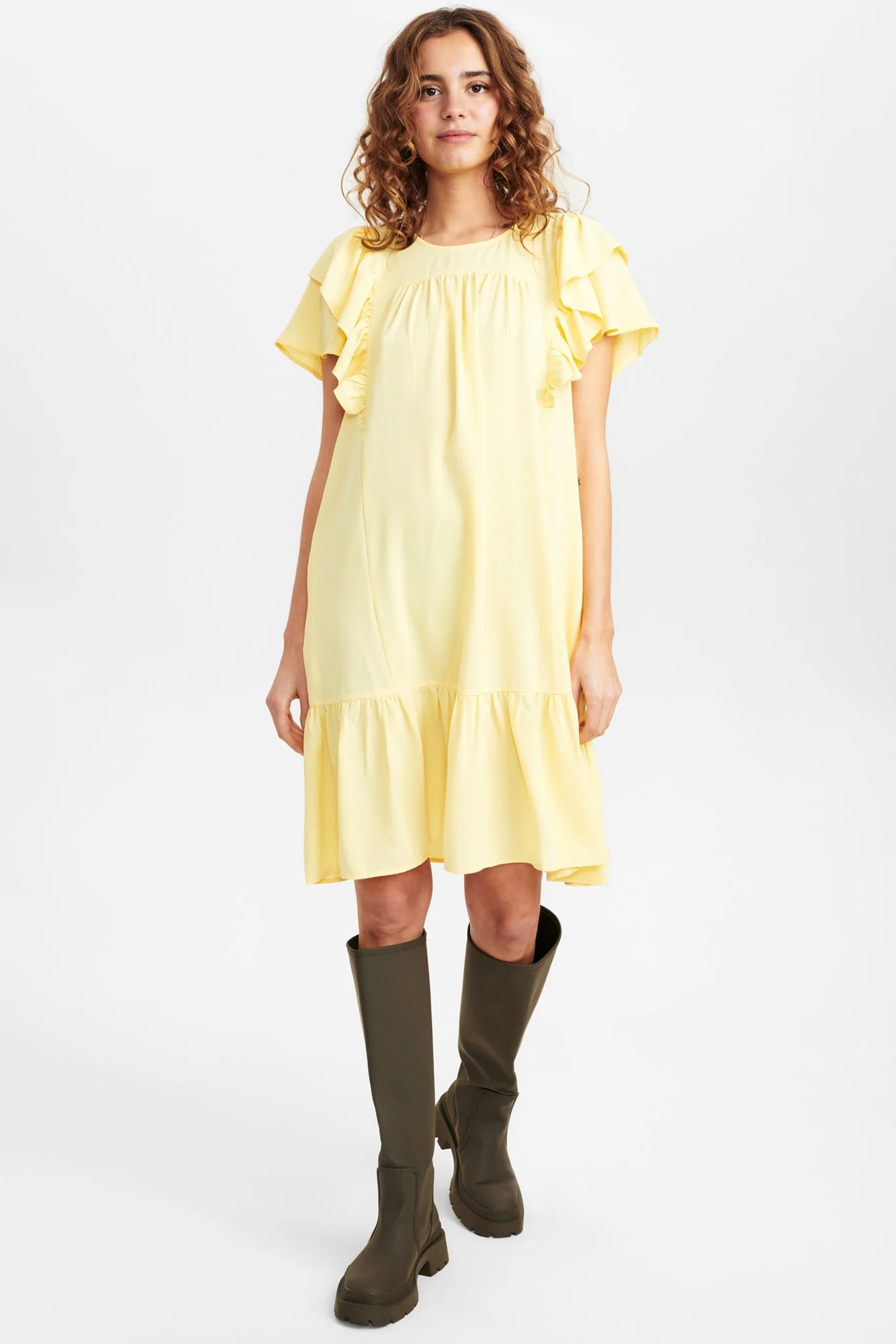 NUHILDA DRESS - Popcorn - Image 3